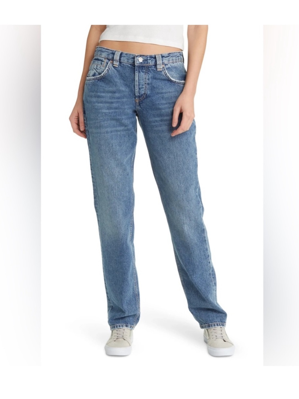 New Free People We the Free Crvy Siren Low Rise Straight Leg Jeans size 33